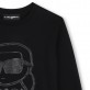Детска блуза с апликация Karl Lagerfeld за момче 